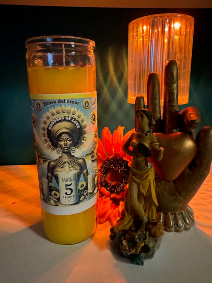 Eliza's Oshun Candle ~ Goddess Of Love